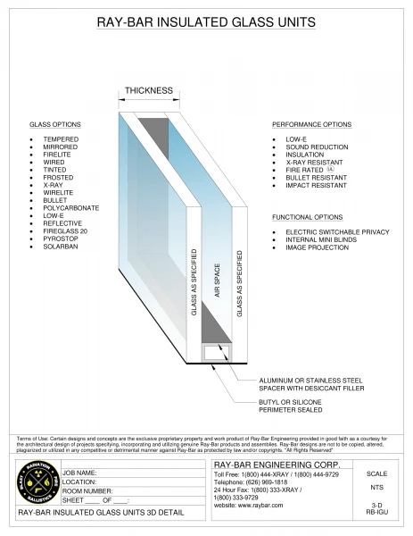 Ray-Bar Insulated Glass Units Technical Sheet